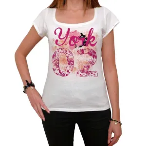 02, York, Women's Short Sleeve Round Neck T-shirt 00008