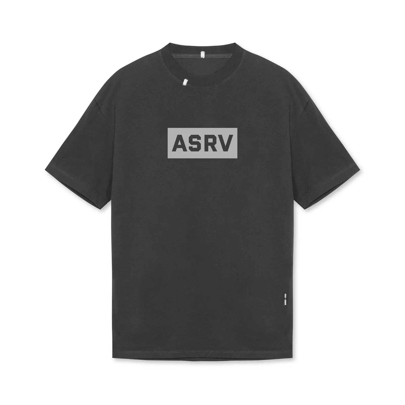 0669. Technical Essentials Relaxed Tee - Space Grey "Box Logo"