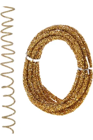 10' Gold Glittered Rope Garland