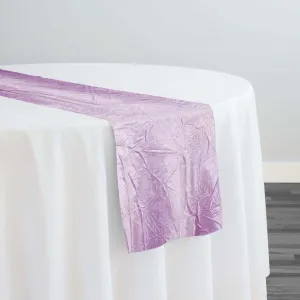 115pc - Crush Satin (Bichon) Table Runner 14"x108" - Lavender 468