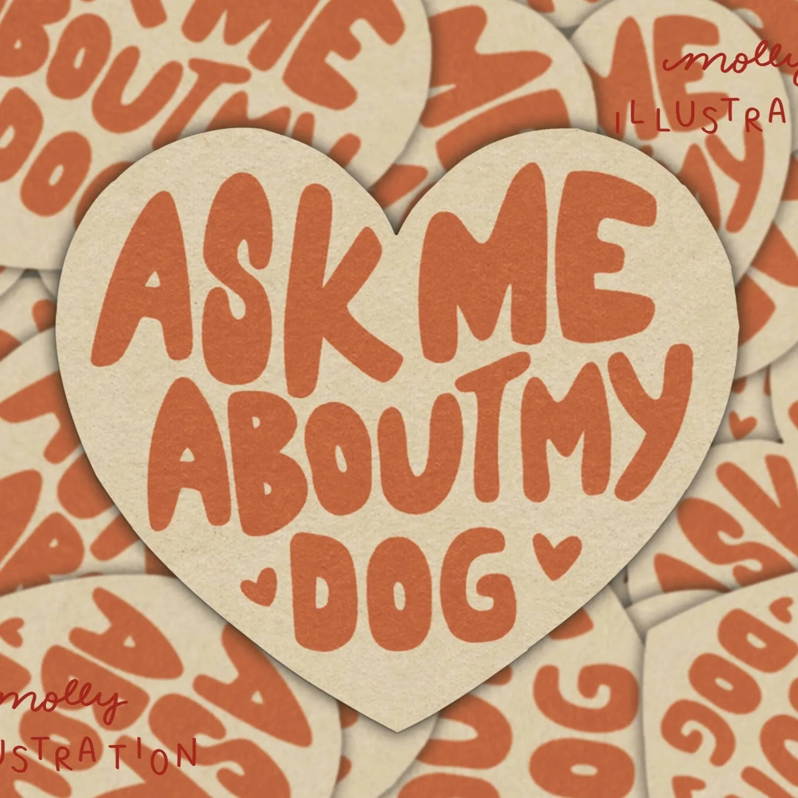 Ask Me About My Dog Waterproof Vinyl Sticker