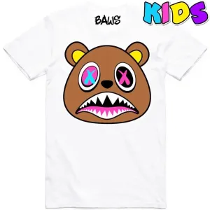 BAWS Boys Crazy Baws Tshirt White