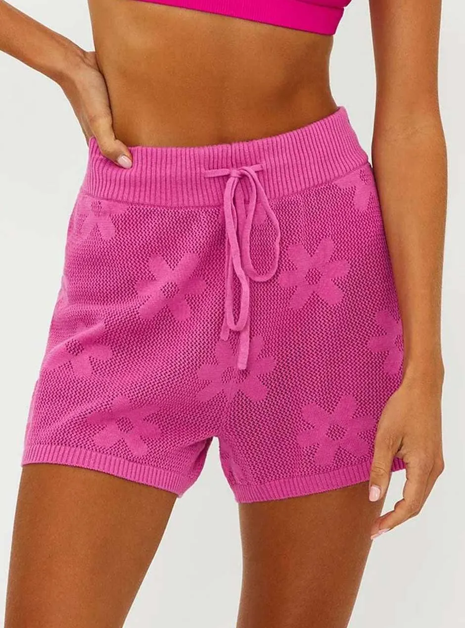 Beach Riot Women's Balboa Shorts - Blossom Jacquard Pink