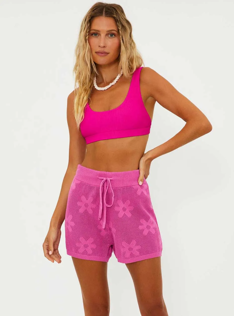 Beach Riot Women's Balboa Shorts - Blossom Jacquard Pink