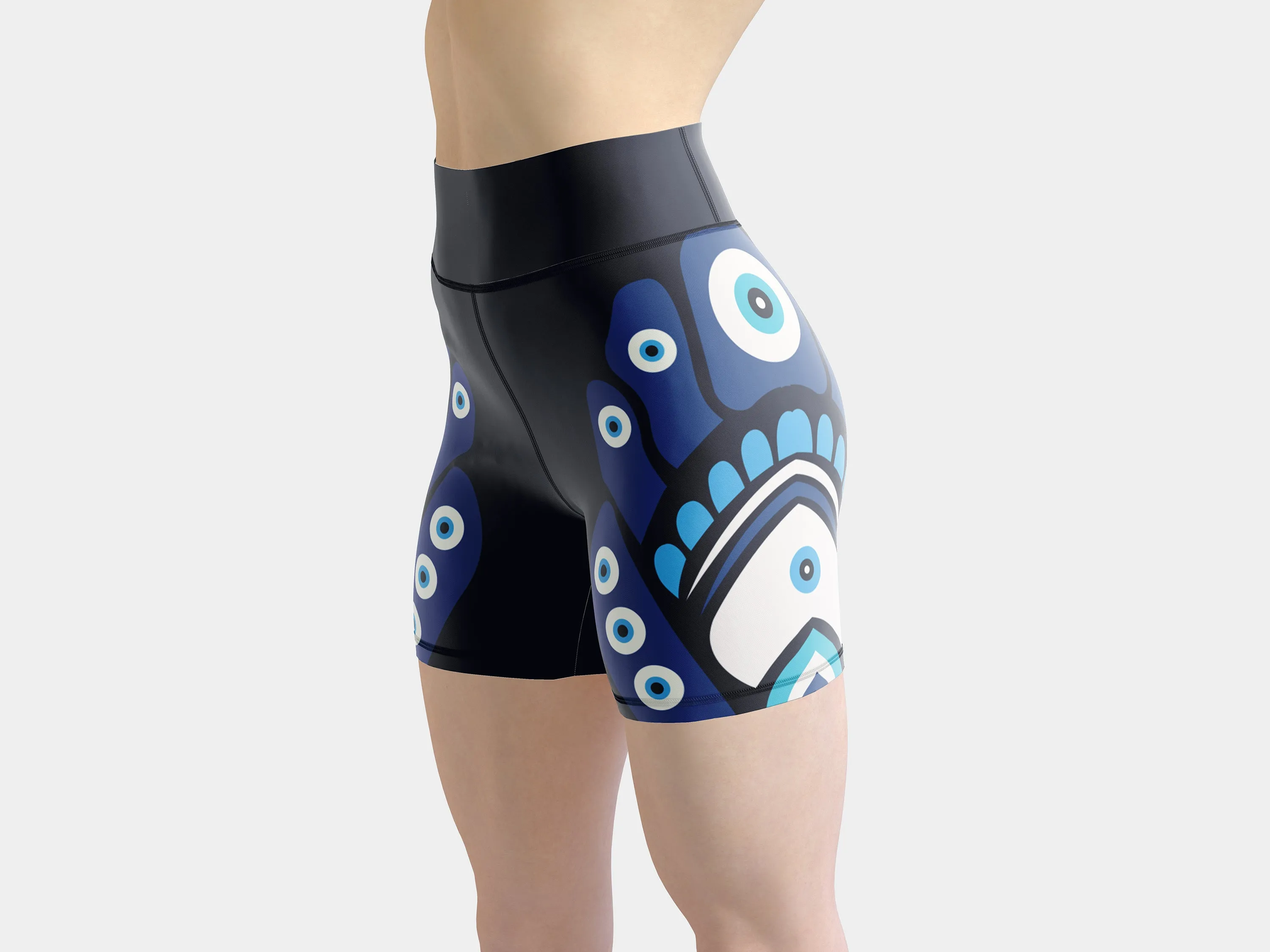 Blue Eye Yoga Shorts