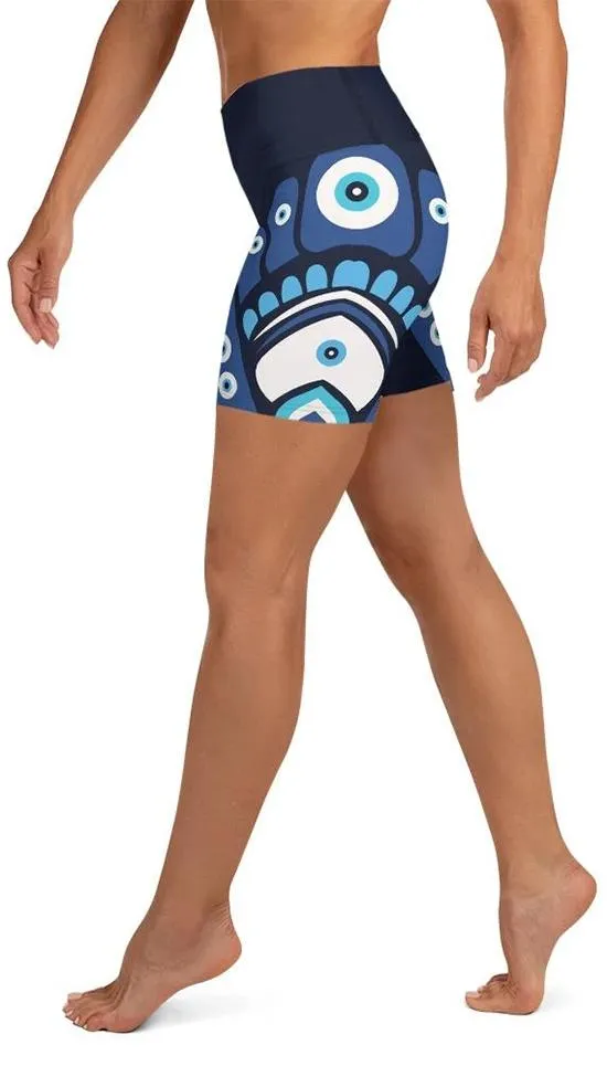 Blue Eye Yoga Shorts