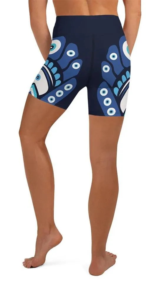 Blue Eye Yoga Shorts