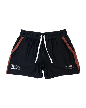 Brick By Brick Gym Shorts - Black (5"&7" Inseam)