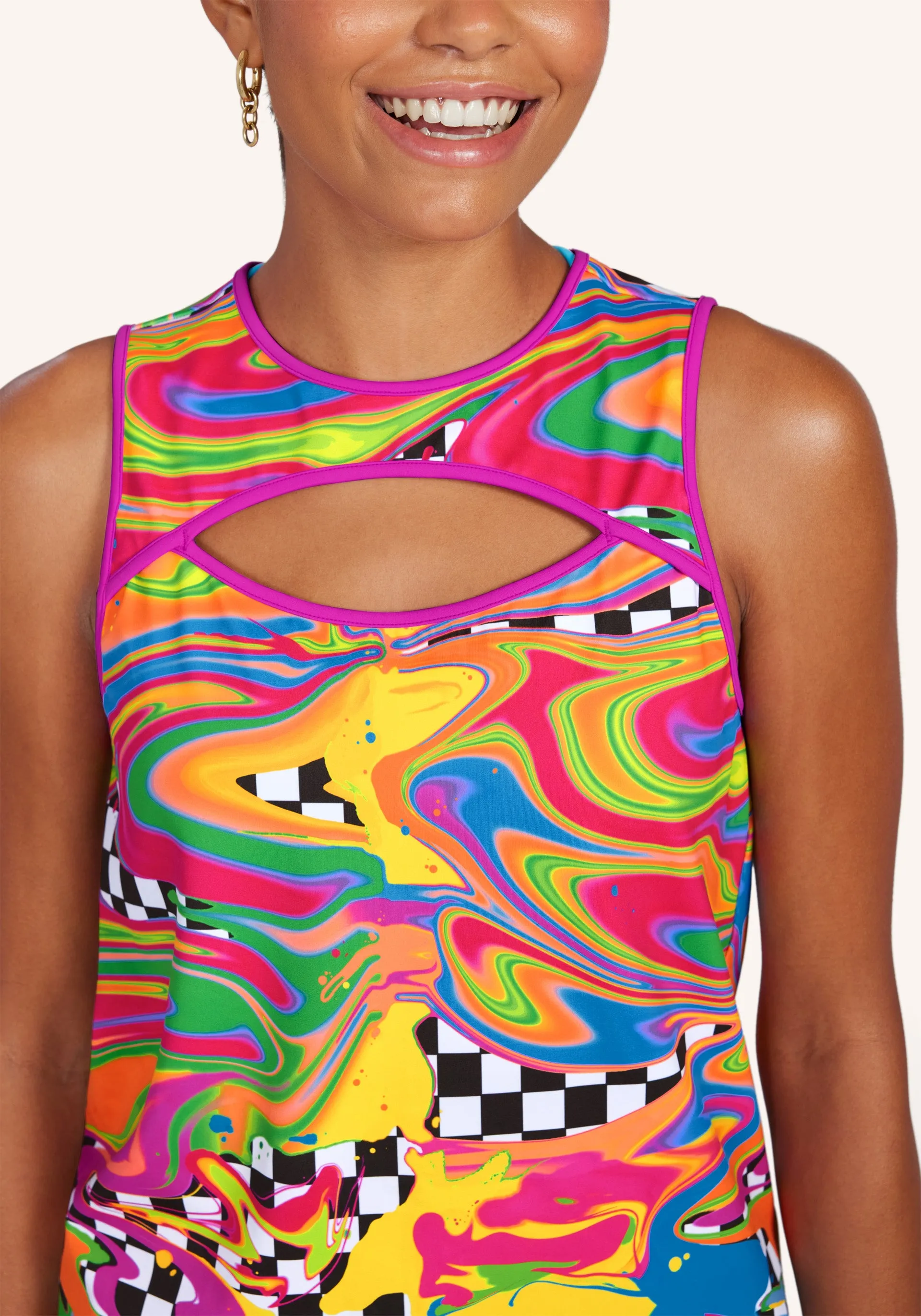 Brittany Allen x Peloton Printed Cut Out Tank