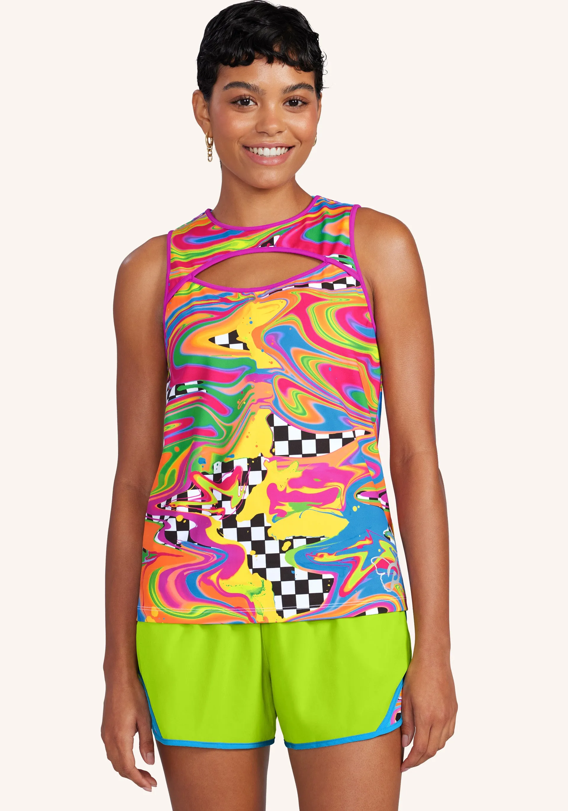 Brittany Allen x Peloton Printed Cut Out Tank