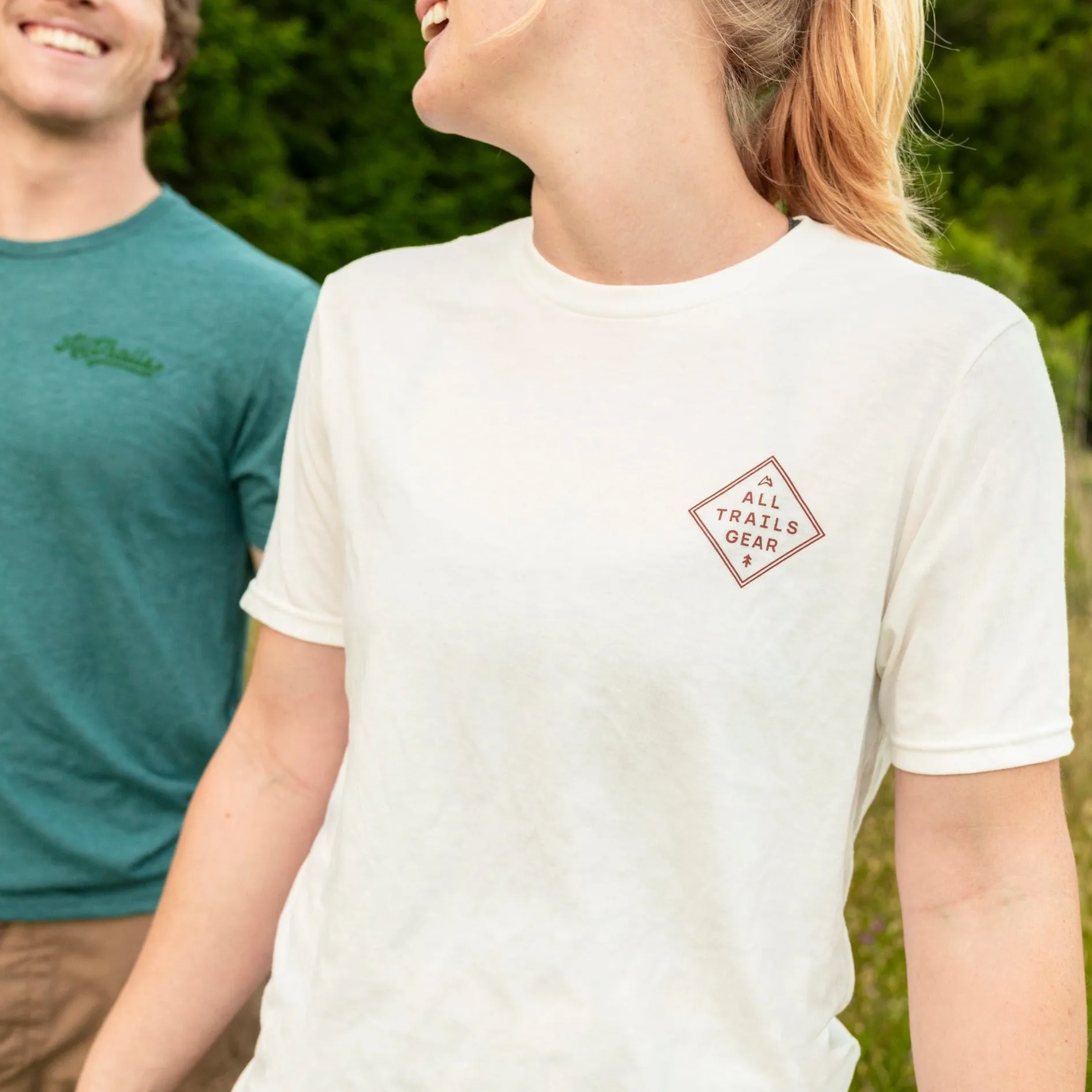 Camp AllTrails Badge Tee - White