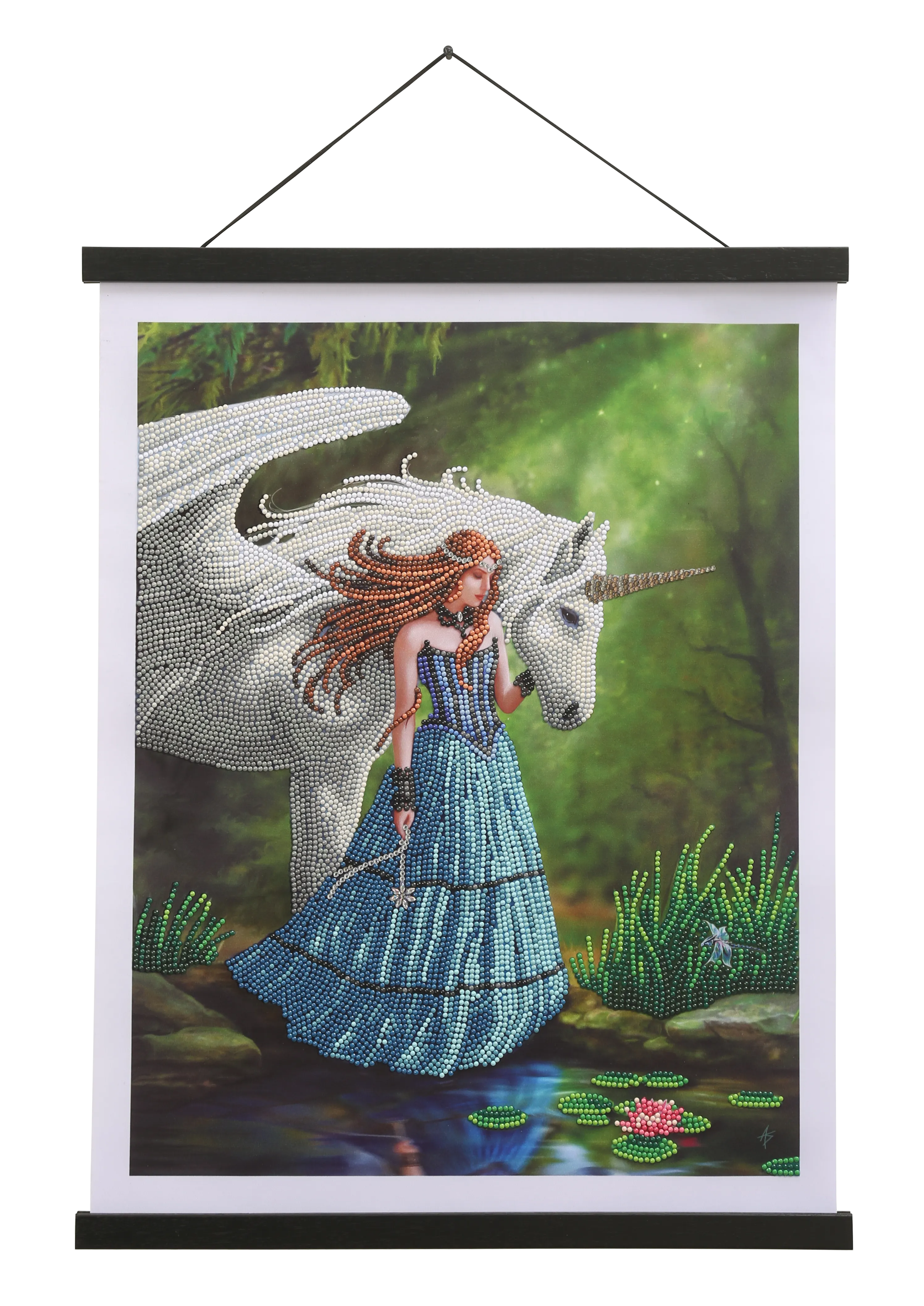 CAS-AST17L: Crystal Art 35x45cm Scroll Kit - Enchanted Pool