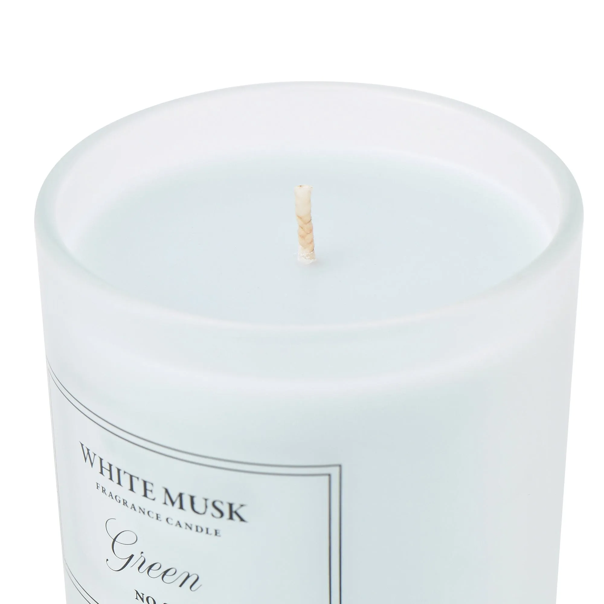 Classic Flower White Musk Green Candle