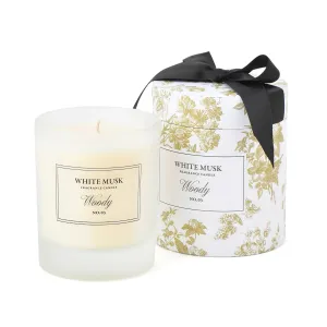 Classic Flower White Musk Woody Candle