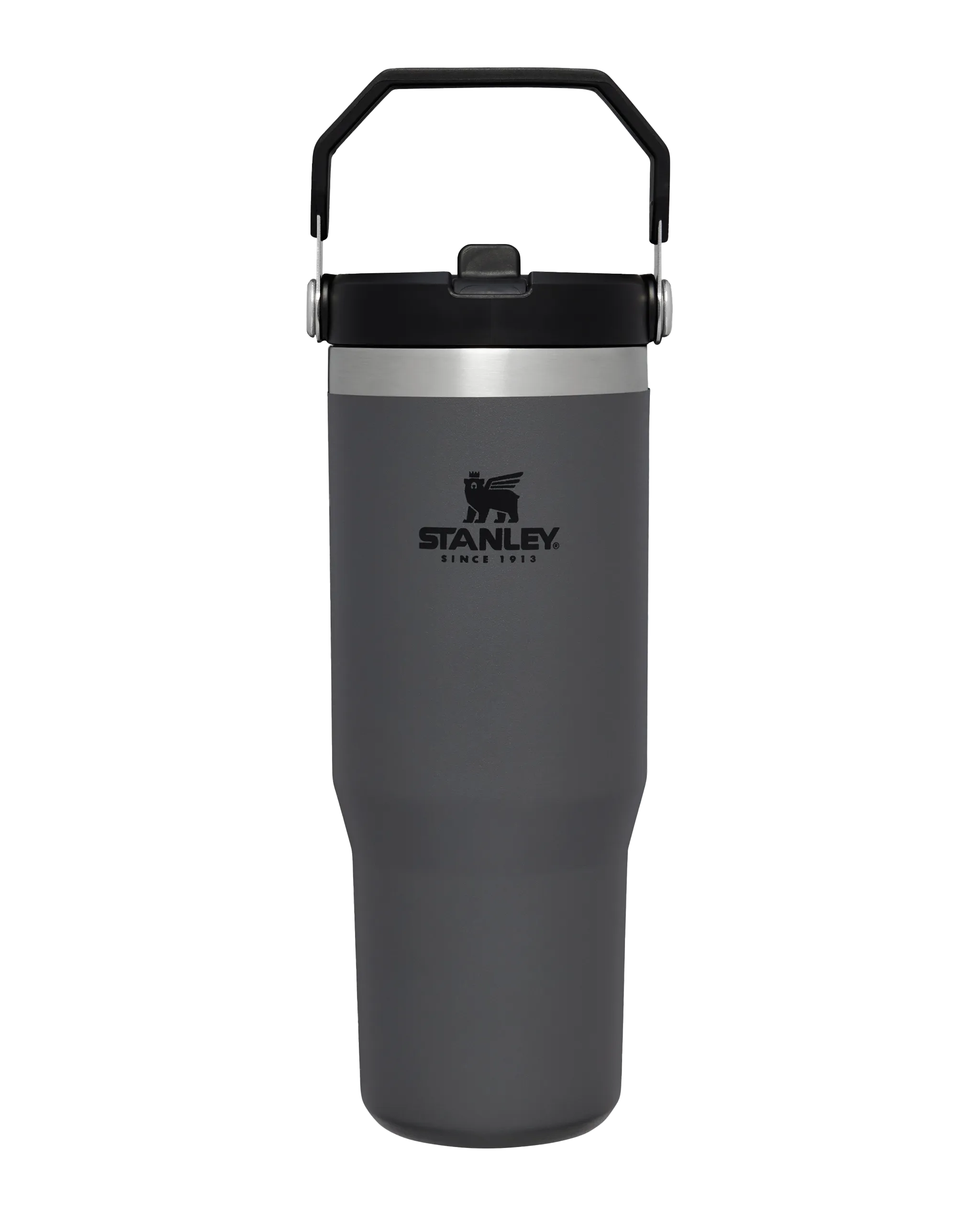 Classic Iceflow Flip Straw Tumbler in Charcoal