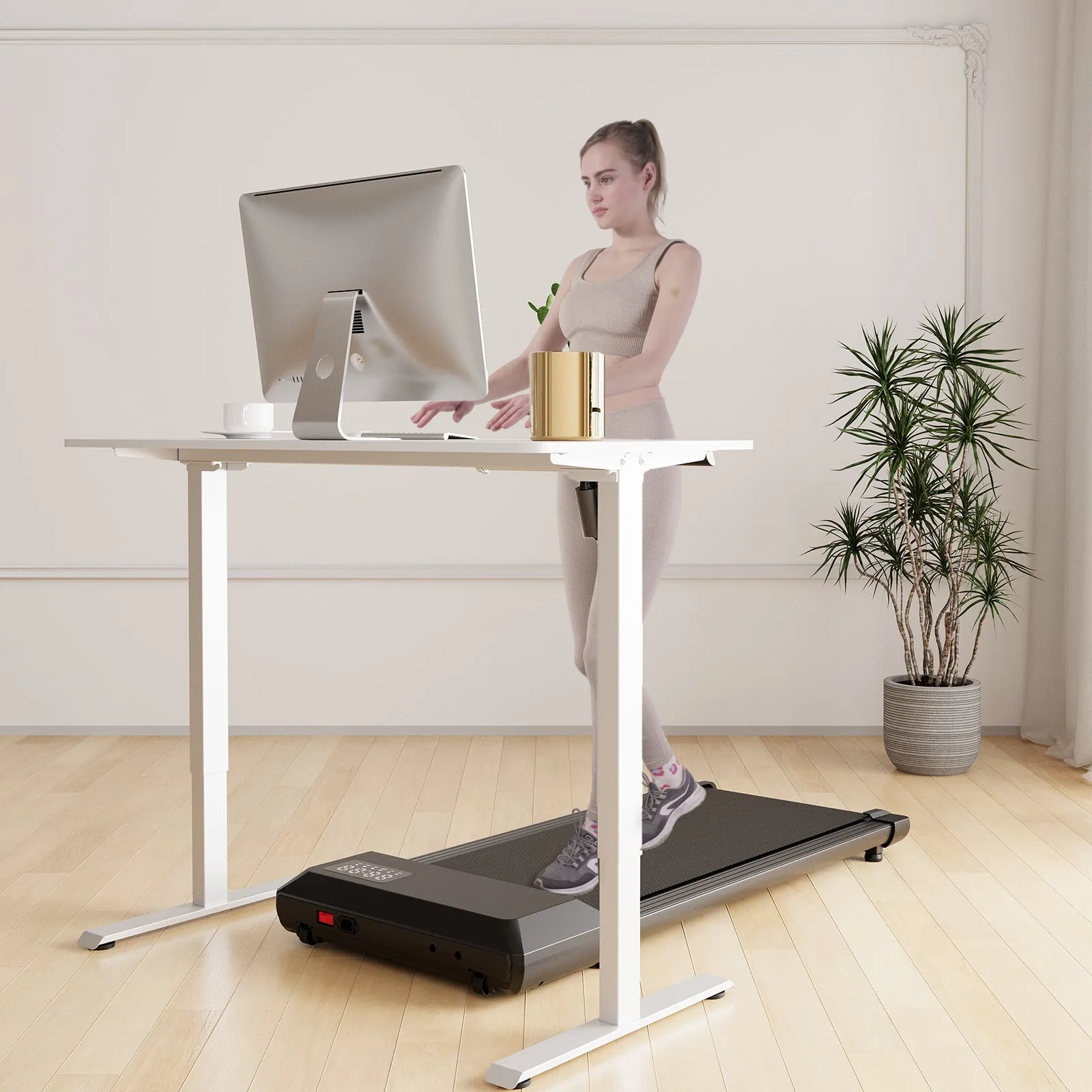 DeerRun®Electric Standing Desk, 47 x 23 Inches Height Adjustable