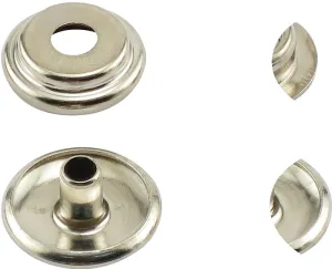 General 1266 Snap Fastener Refill, Solid Brass, Nickel :CD: QUANTITY: 1