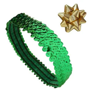 Green Sequin Headband