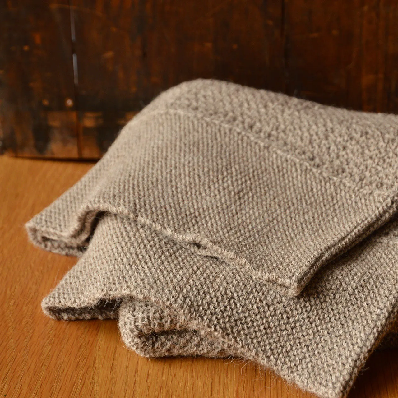 Heirloom Alpaca Baby Blanket - Light Brown (90x90cm) *Returning 2025