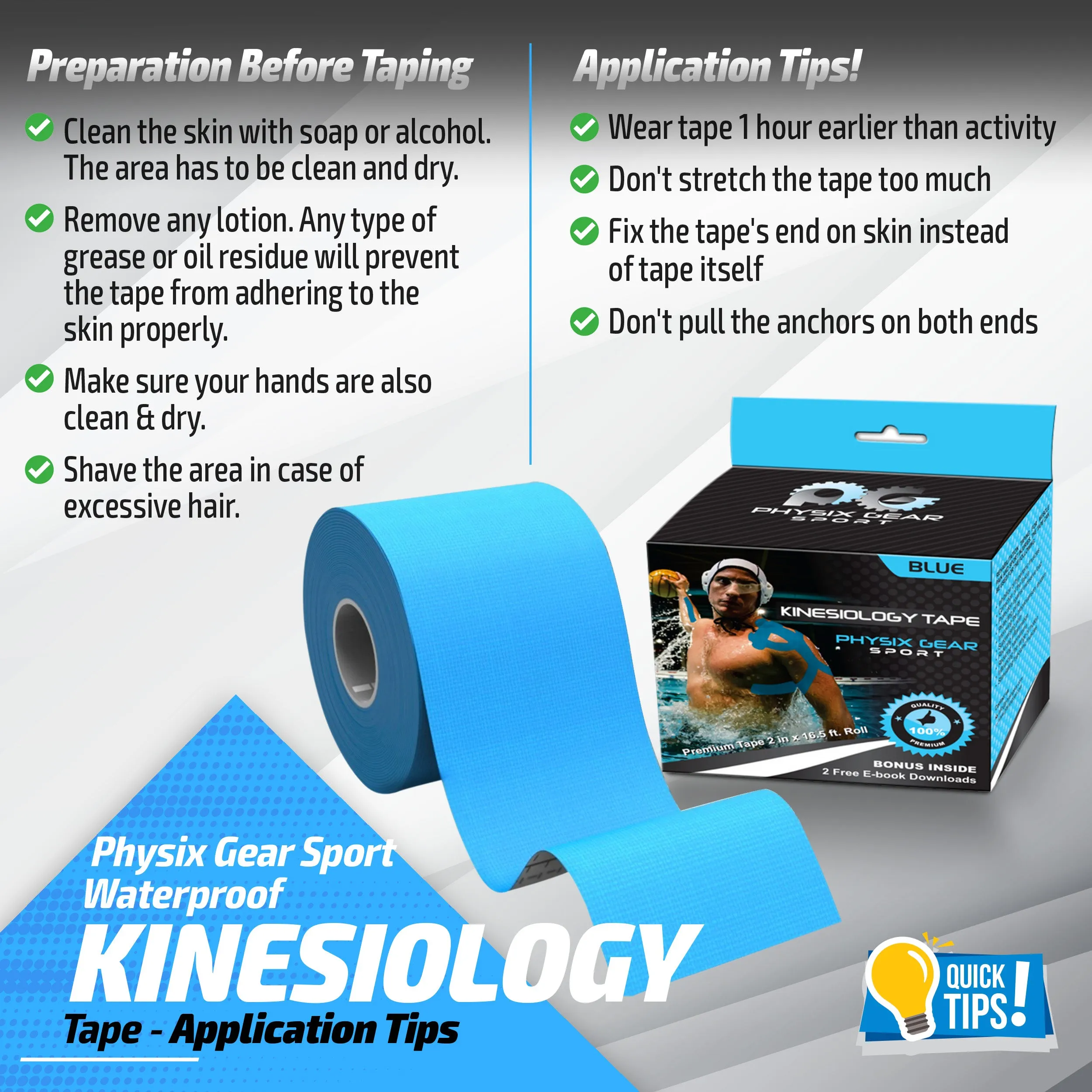 Kinesiology Tape - Support and Pain Relief for Active Lifestyles