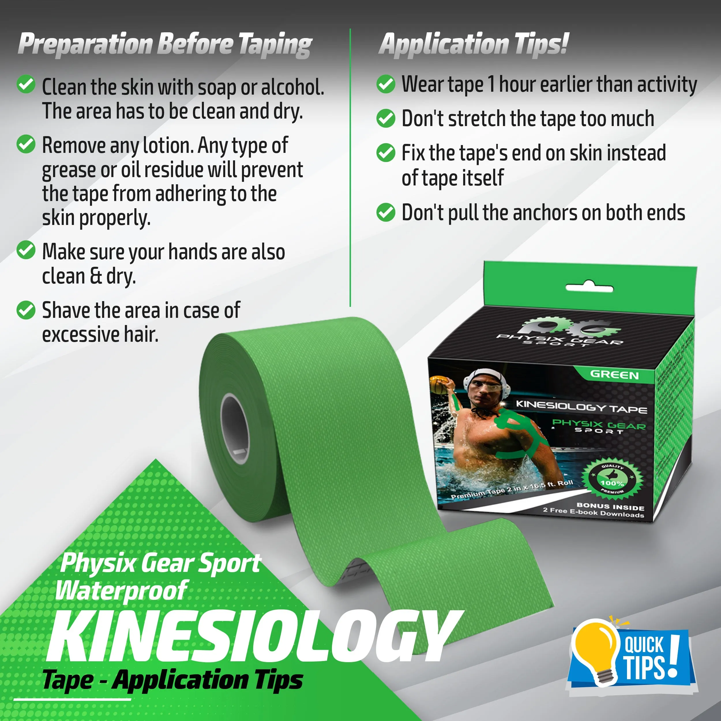 Kinesiology Tape - Support and Pain Relief for Active Lifestyles