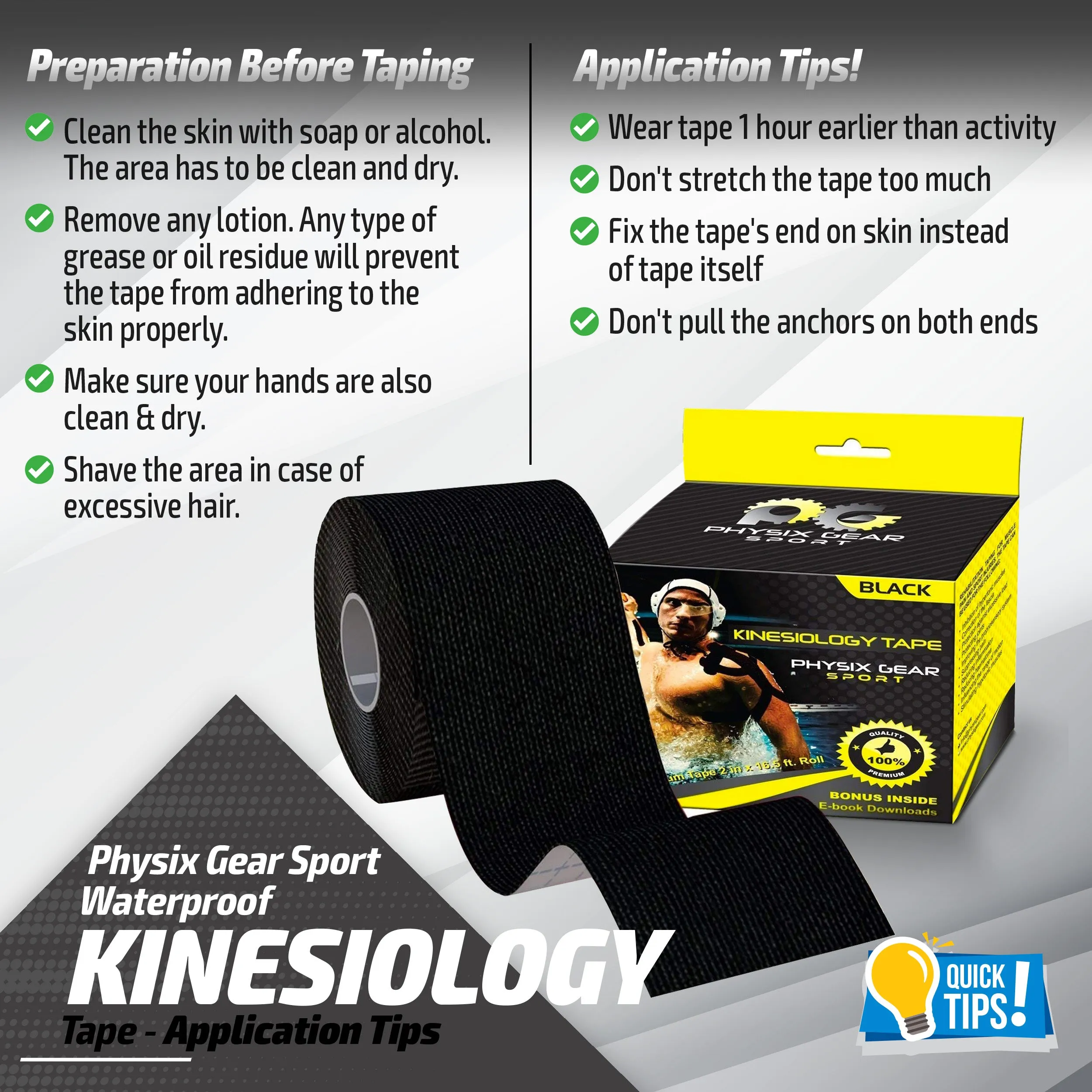 Kinesiology Tape - Support and Pain Relief for Active Lifestyles