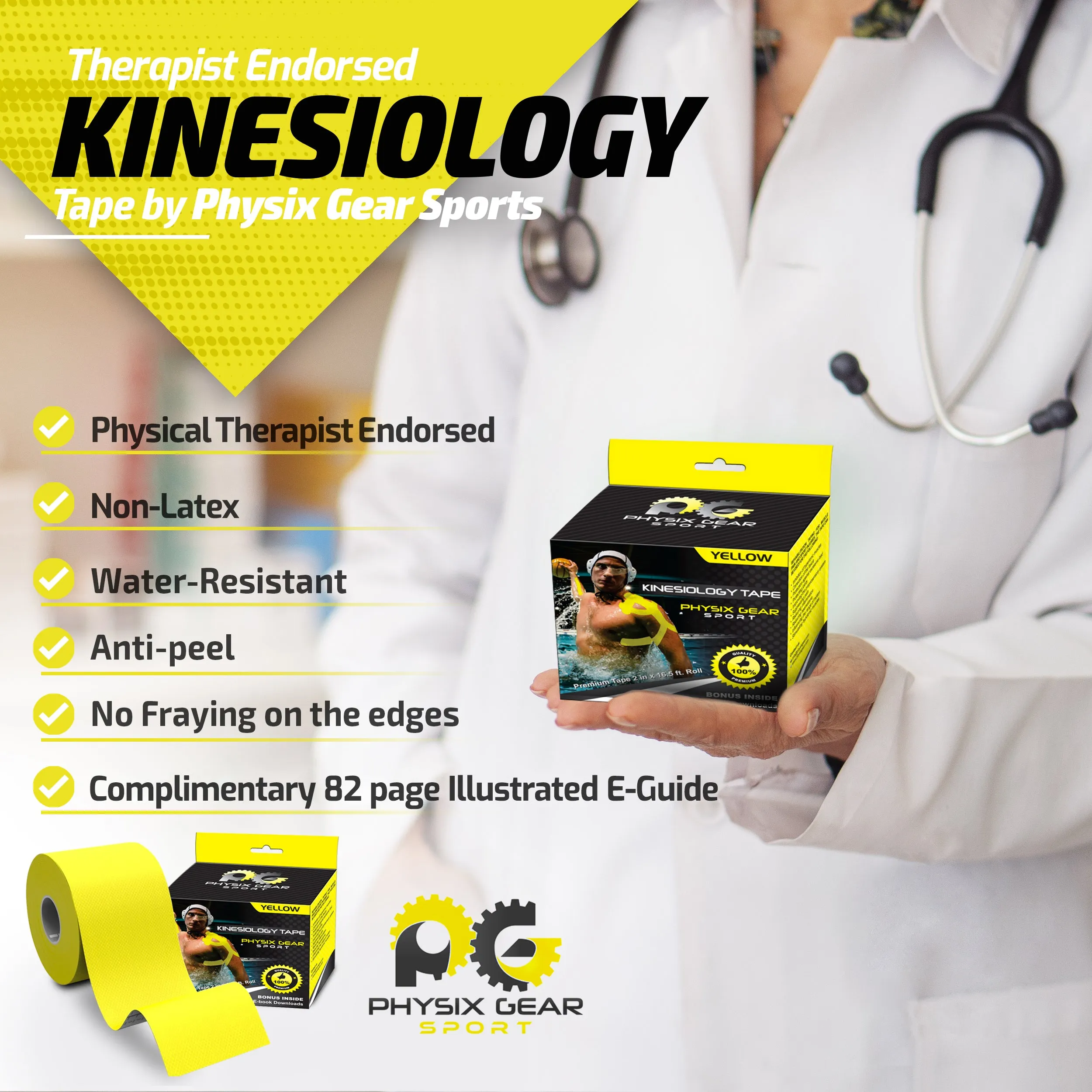 Kinesiology Tape - Support and Pain Relief for Active Lifestyles