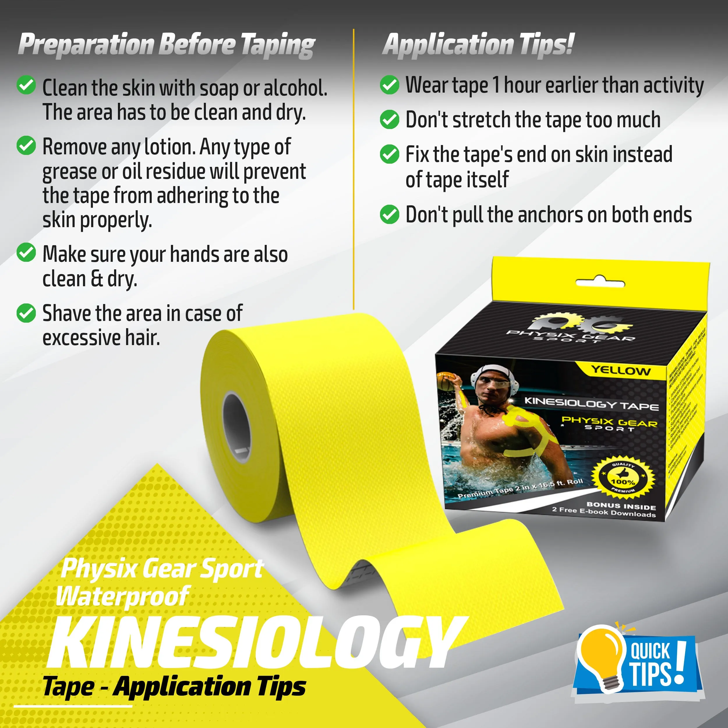 Kinesiology Tape - Support and Pain Relief for Active Lifestyles