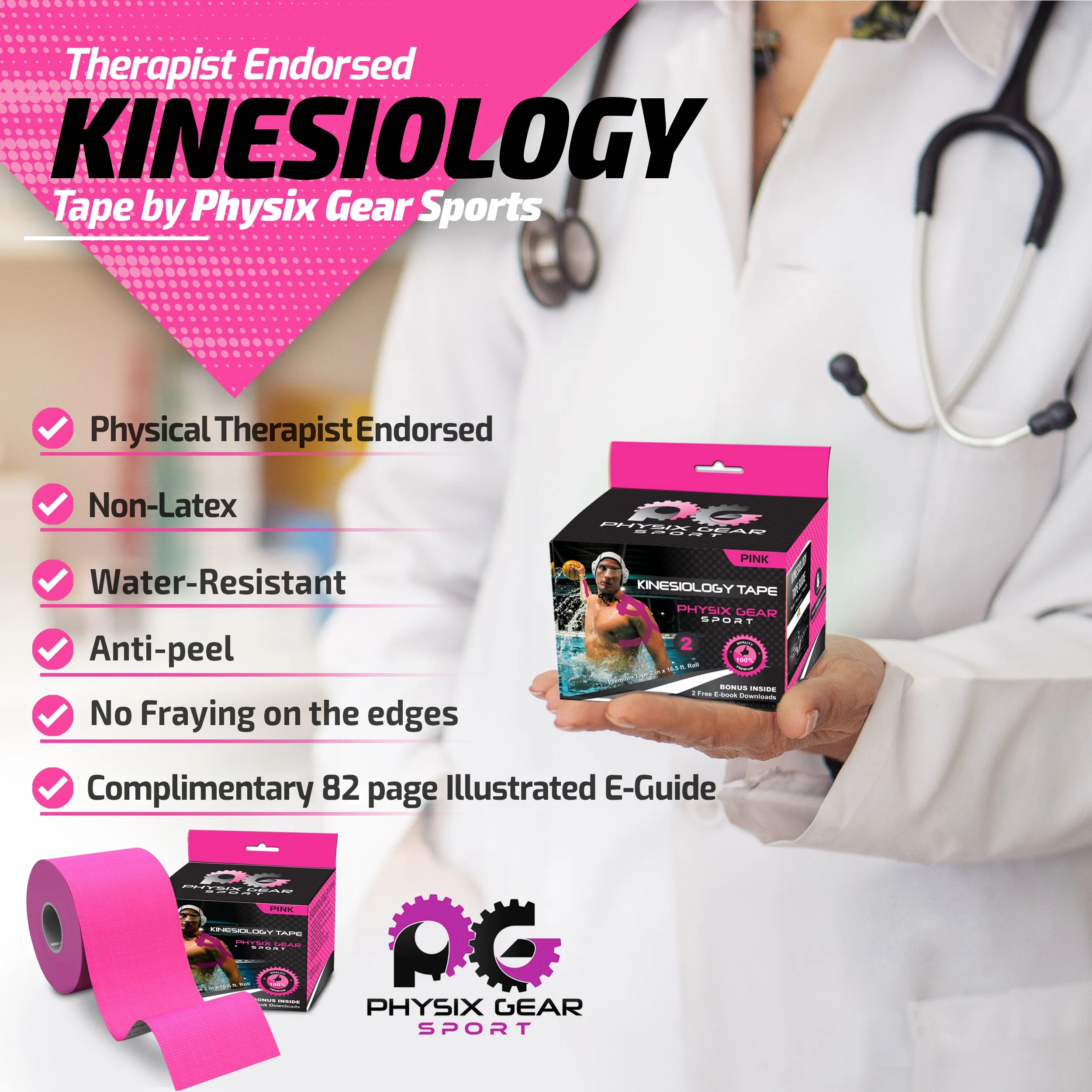 Kinesiology Tape - Support and Pain Relief for Active Lifestyles