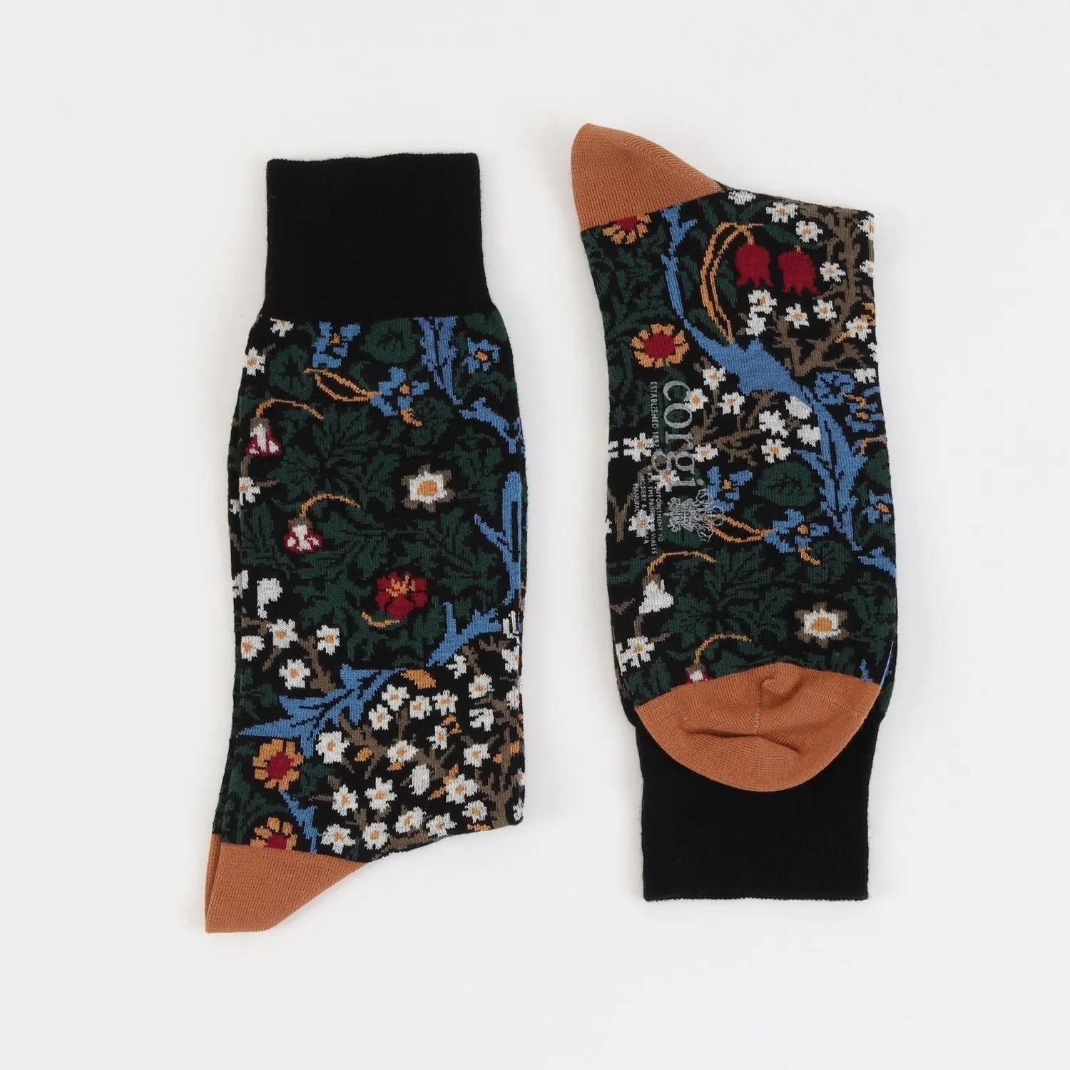 Men's William Morris Blackthorn Cotton Socks