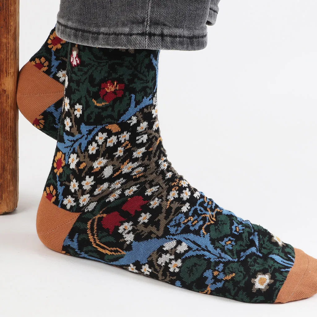 Men's William Morris Blackthorn Cotton Socks