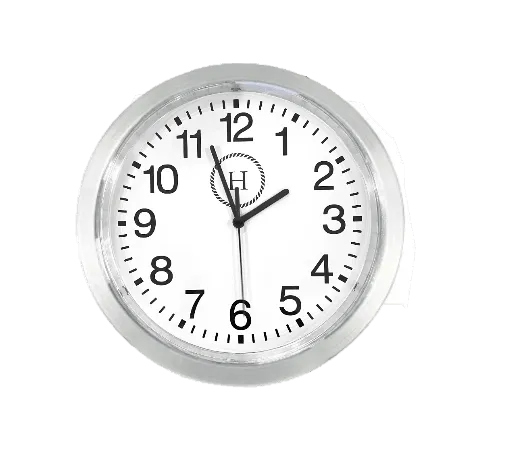 Metallic Edge Slim Wall Clock - 12"