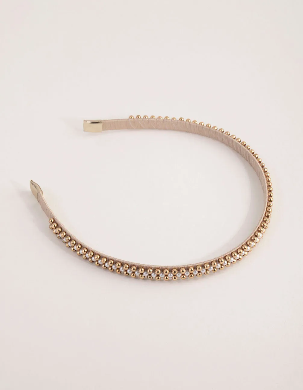 Micro Pearl Beaded Alice Band