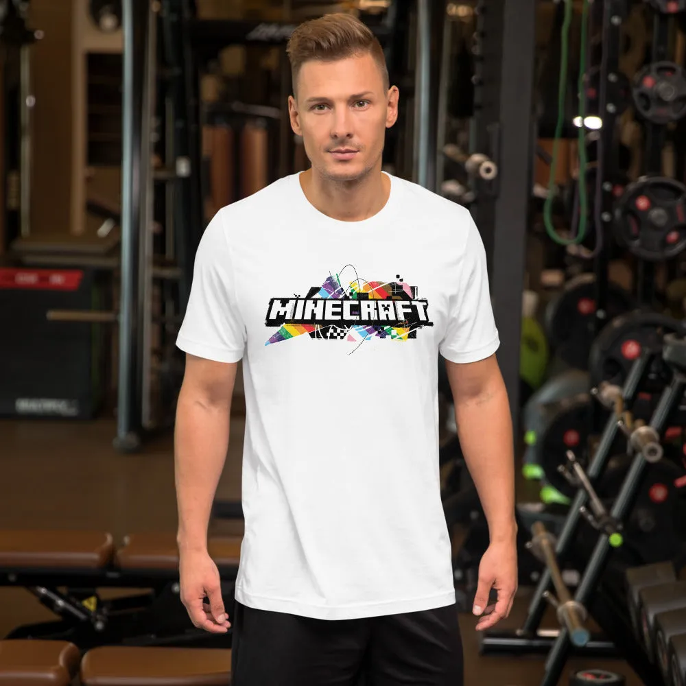 Minecraft Rainbow Logo Adult Unisex T-Shirt