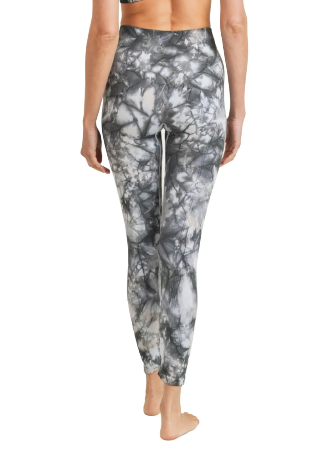 Mono B Glass Tie Dye Seamless Ribbed Legging APH3002