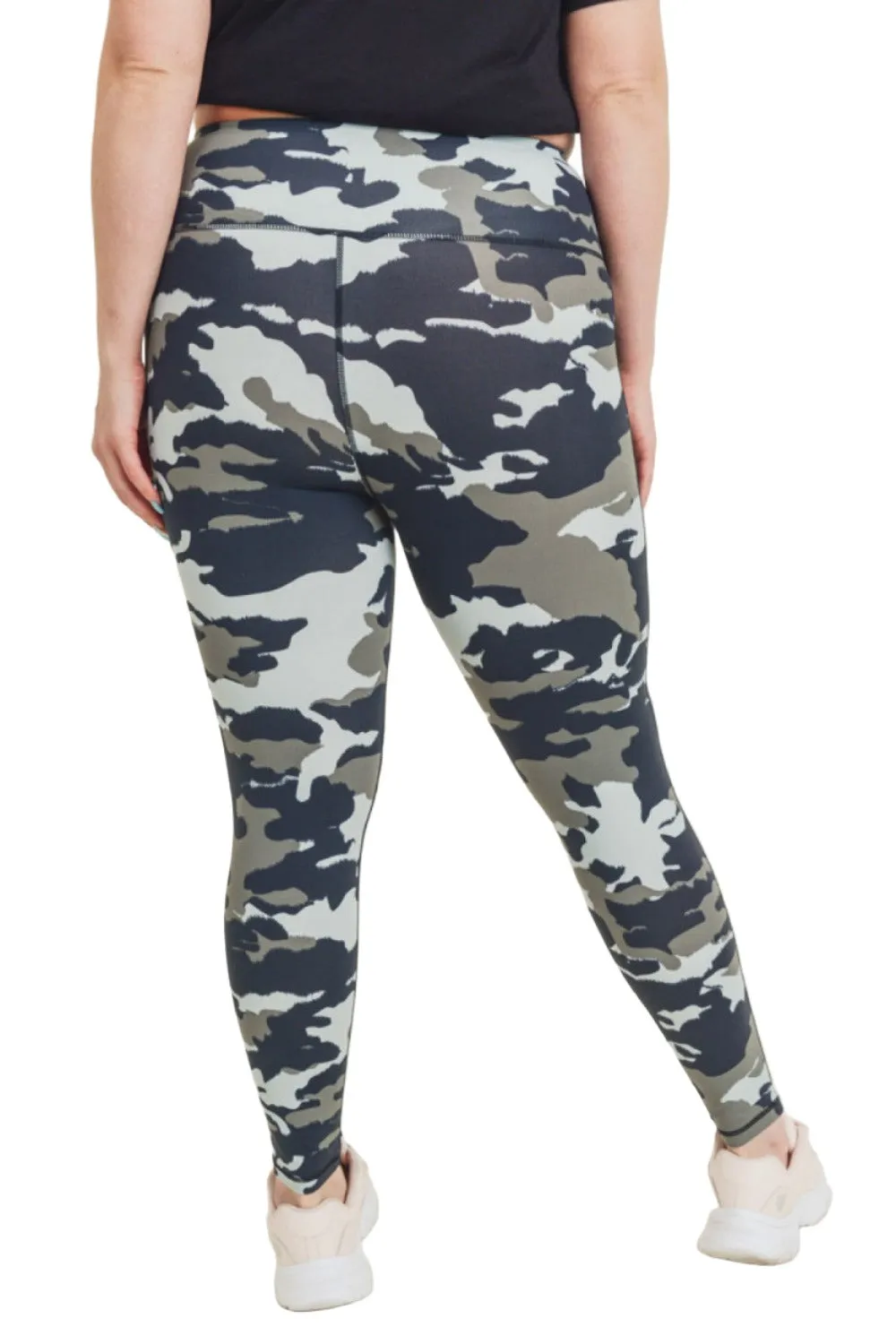 Mono B Jungle Camo High Waist Leggings APH2628 and Plus