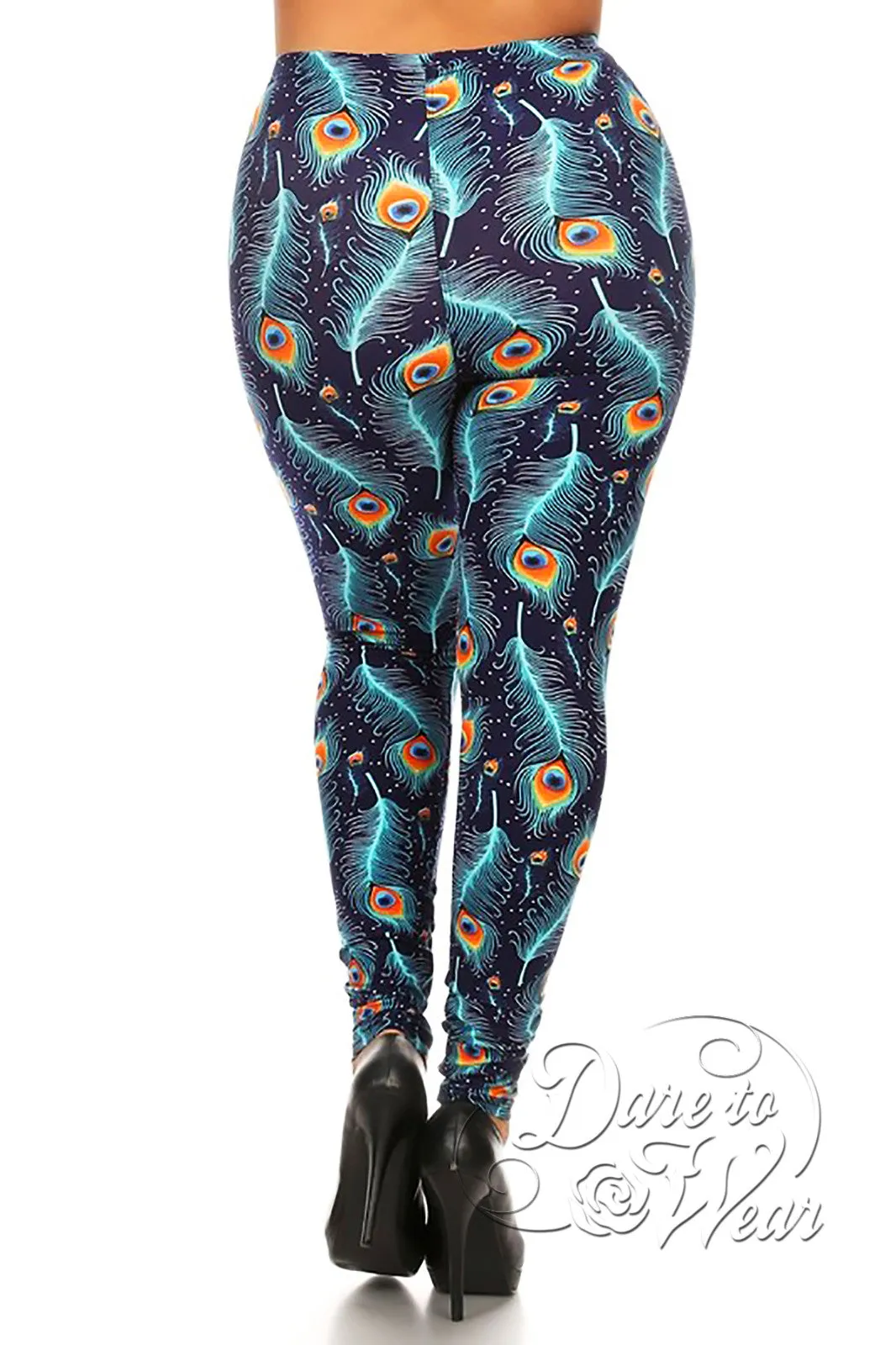 Peached Leggings in Peacock