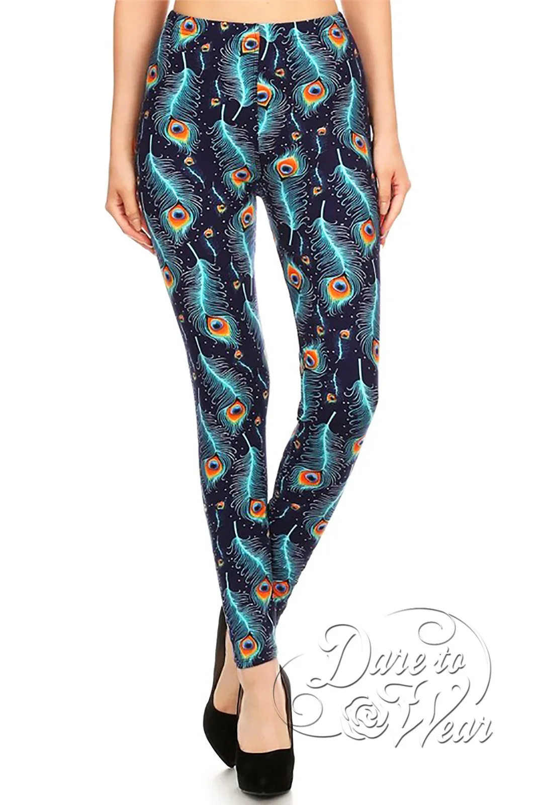 Peached Leggings in Peacock