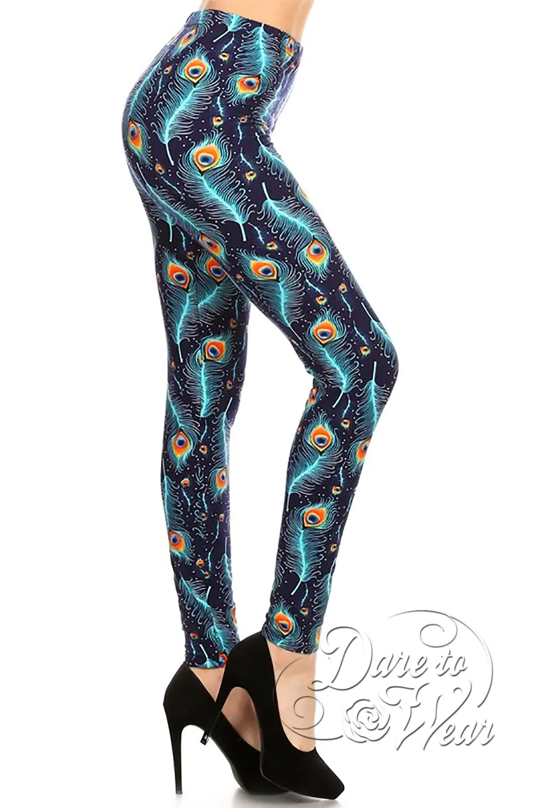 Peached Leggings in Peacock