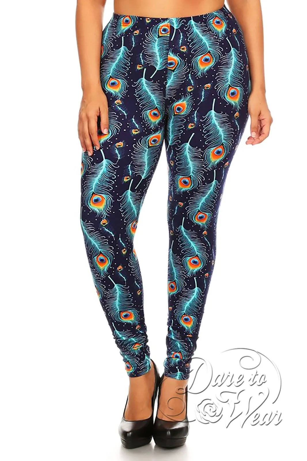 Peached Leggings in Peacock