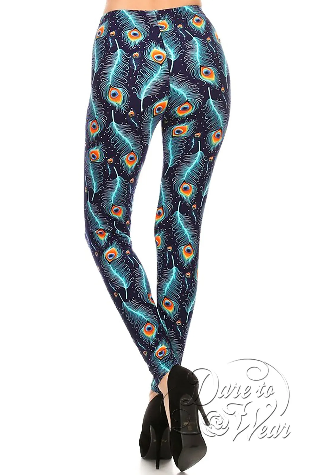 Peached Leggings in Peacock