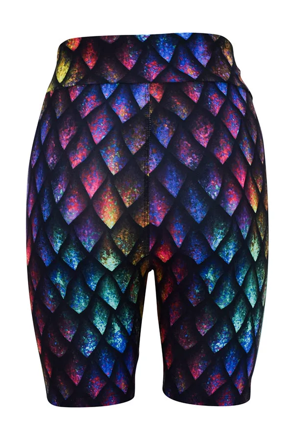 Rainbow Dragon Scales Shorts