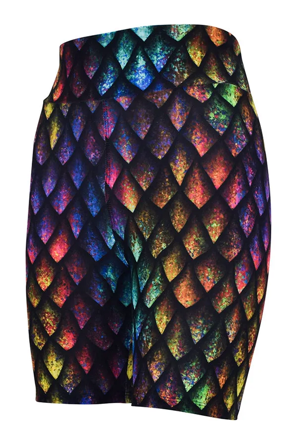 Rainbow Dragon Scales Shorts