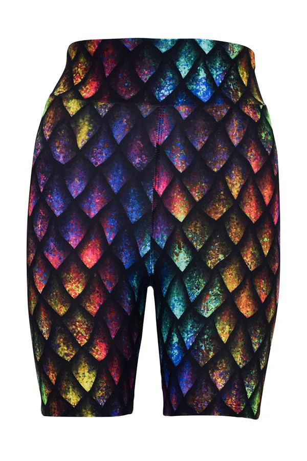 Rainbow Dragon Scales Shorts