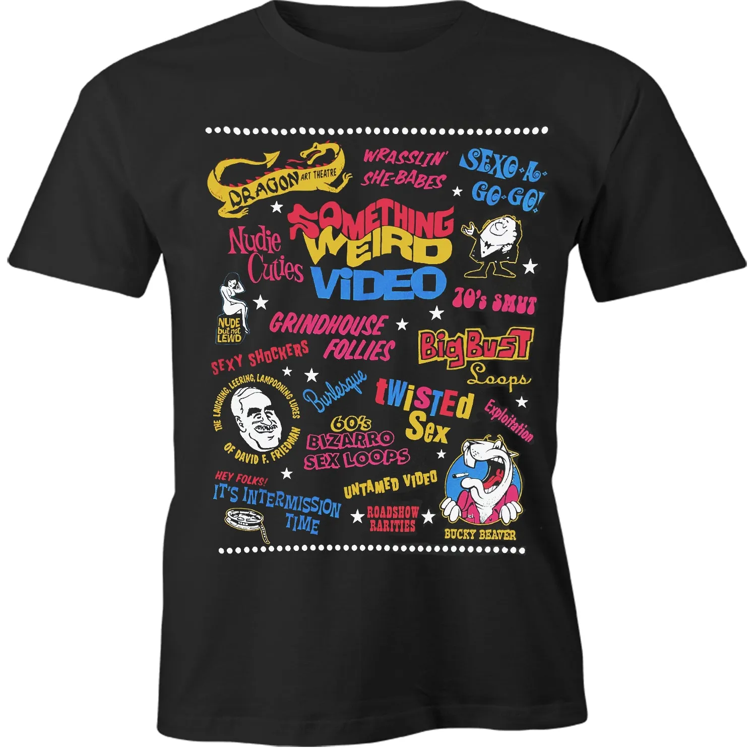 SOMETHING WEIRD CLASSIC LOGOS T-SHIRT