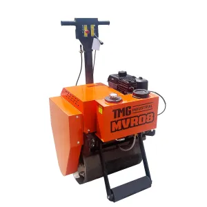 TMG Industrial 5 HP Single Wheel Vibratory Roller, 24” Roller Width, 17” Roller Diameter, EPA Emissions Compliance, TMG-MVR08